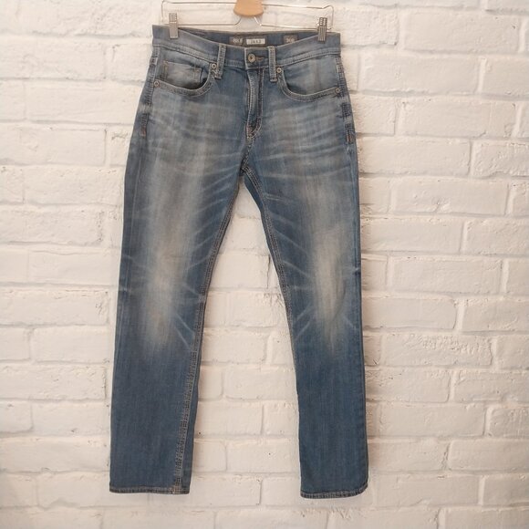 BKE Men's Straight Jeans in Faded Blue - Picture 1 of 12